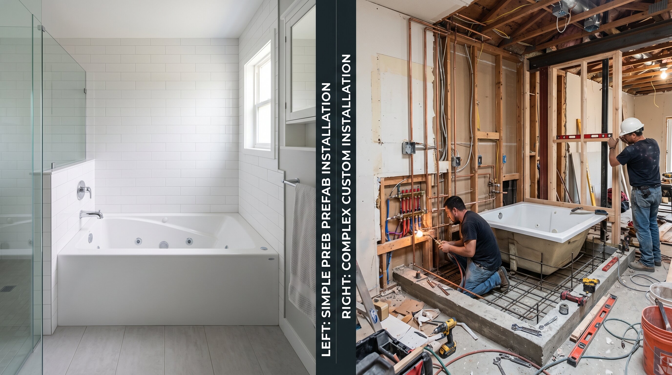 Jacuzzi installation comparison